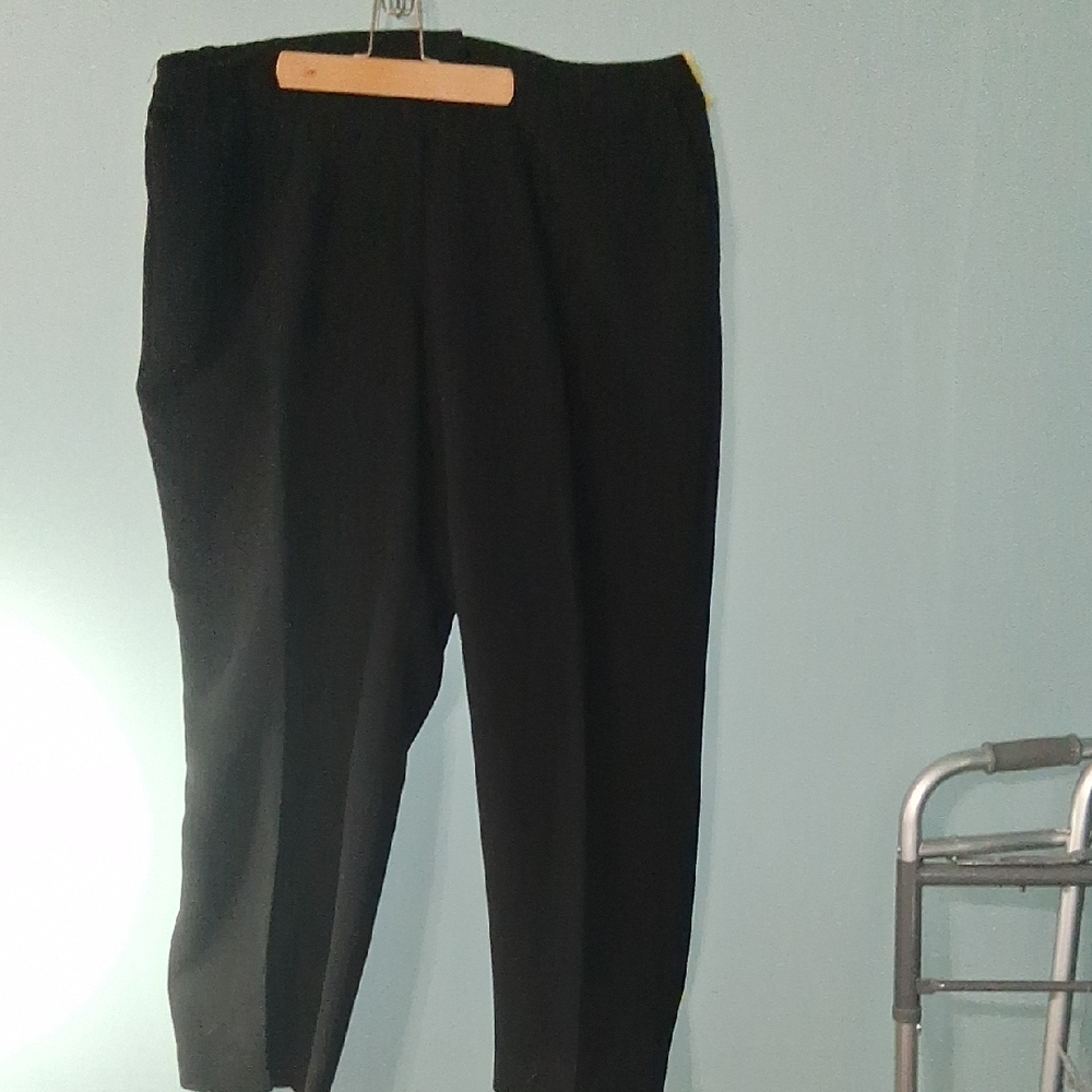 Jones New York Collection Platinum Woman Elegant Black Dress Pants Size 22W